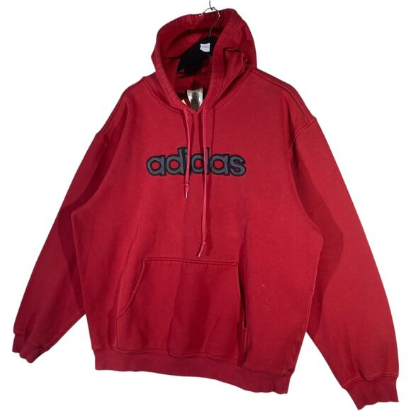 Vintage Adidas Chest Spellout Hoodie XL - Picture 3 of 7